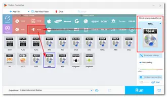 Pick Output Format