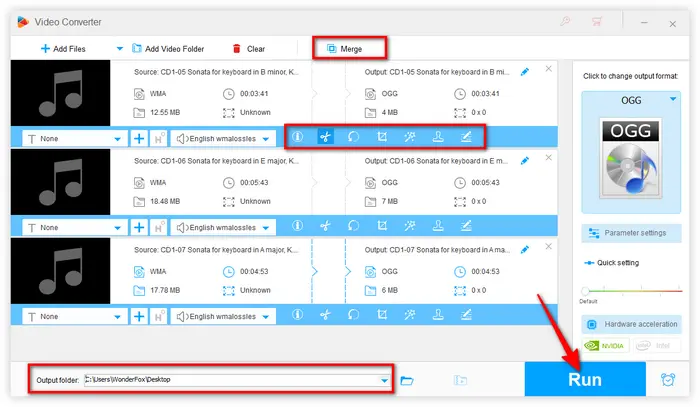 Convert WMA to Ogg