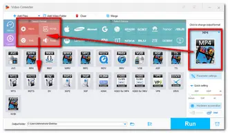 Select an Output Format