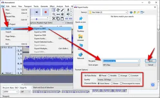 Audacity Convert WMV to MP3