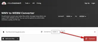 Online WMV to WebM Converter