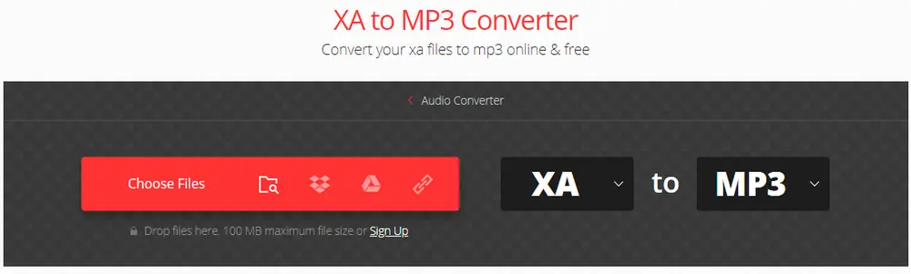 XA to MP3 Converter Online