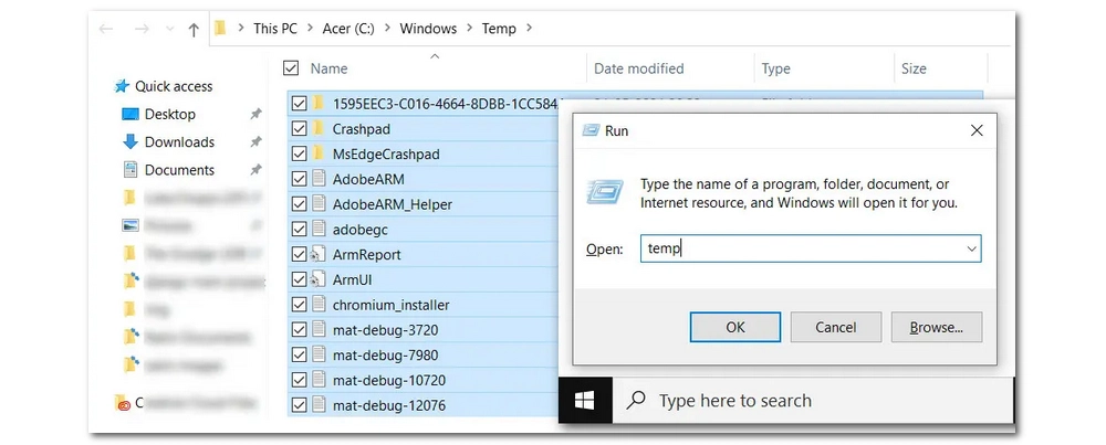 Clear Up the Temp Folder