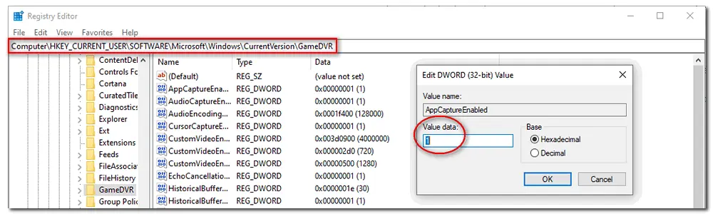 Use Registry Editor