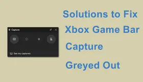 Xbox Gam Bar Greyed Out