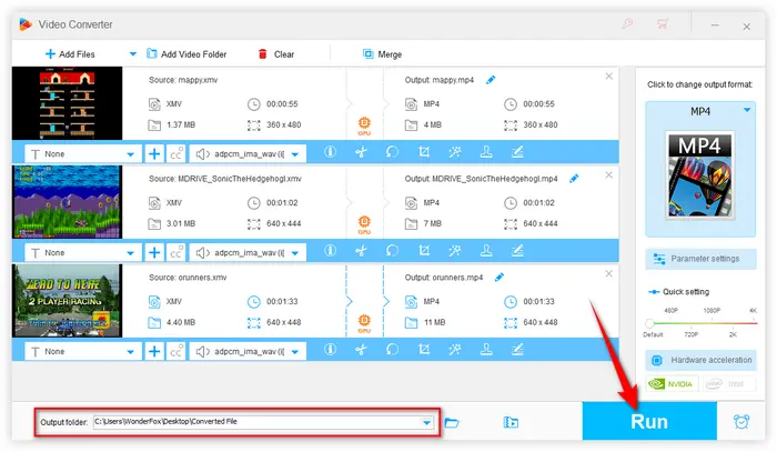 Convert XMV to MP4 in Bulk