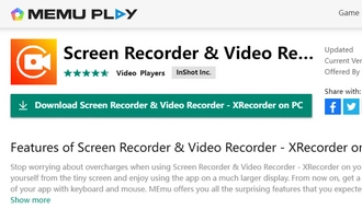 Install XRecorder on PC with MEmu
