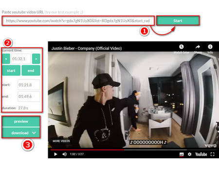 Clipping YouTube Video Online