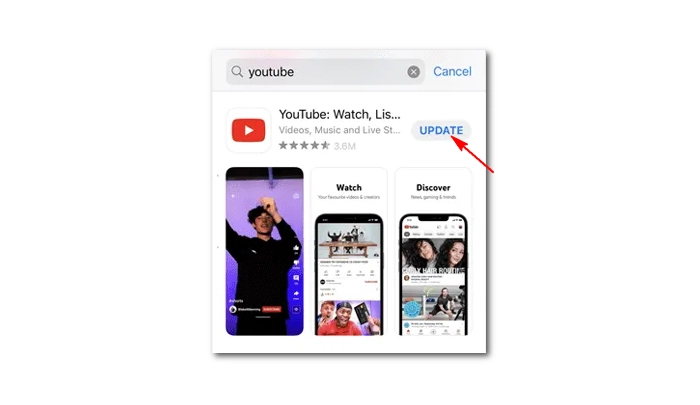 Update the YouTube App