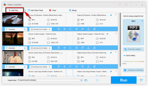 Import the downloaded files