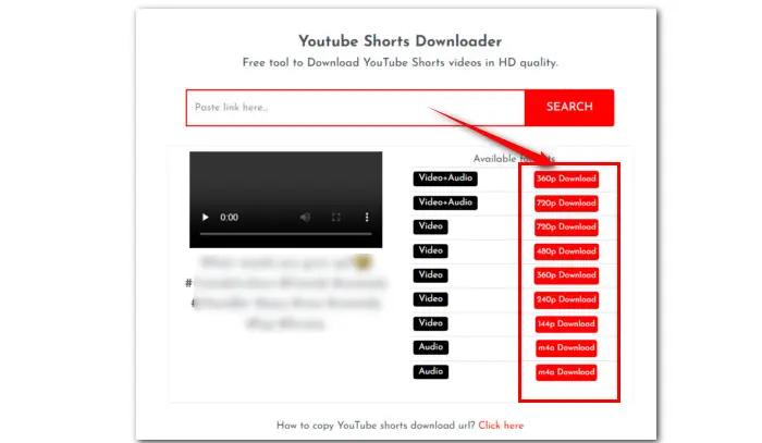 Online Video Converter YouTube Shorts