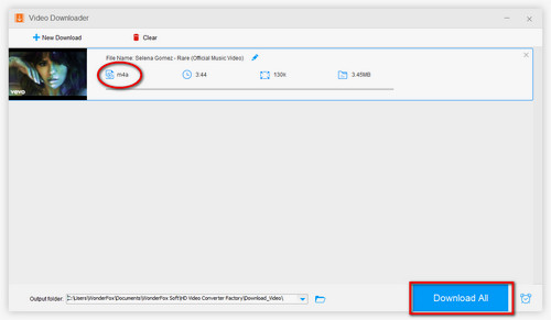 Convert YouTube Video to M4A