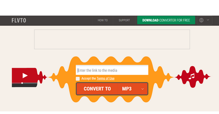 Flvto.biz- converts YouTube to MP3