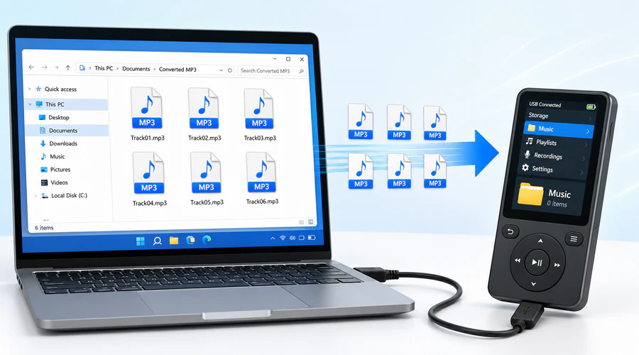 Transfer YouTube MP3 Music to MP3 Player