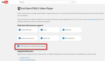 Request for YouTube HTML5 Video Player