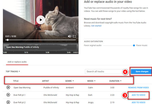 Specific Tutorial of How to Add Music to YouTube Video Legally