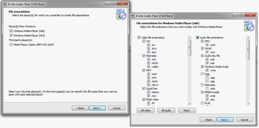kodek do odtwarzania mpg przez Windows Media Player