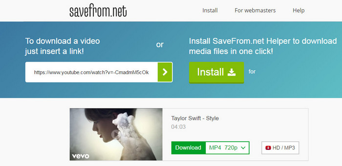 Save from net mp3 audio convert