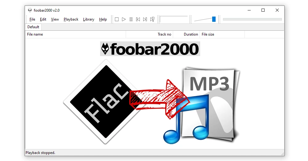 how to convert flac to mp3 using foobar2000