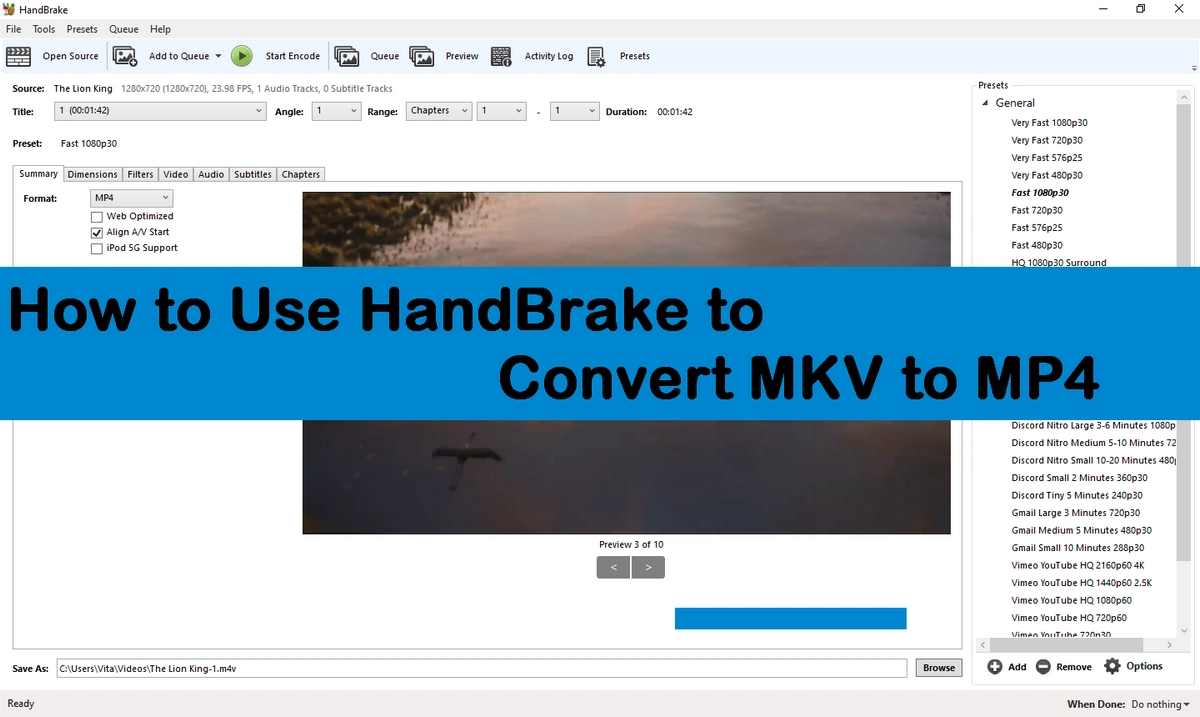 How to Convert MKV to MP4 with HandBrake and Its Alternative