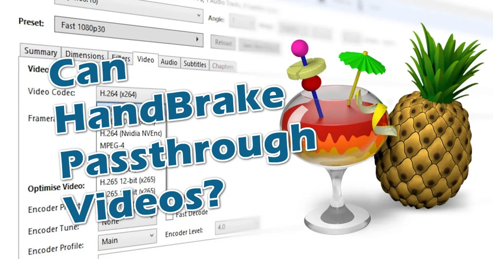 Can HandBrake Passthrough Videos?