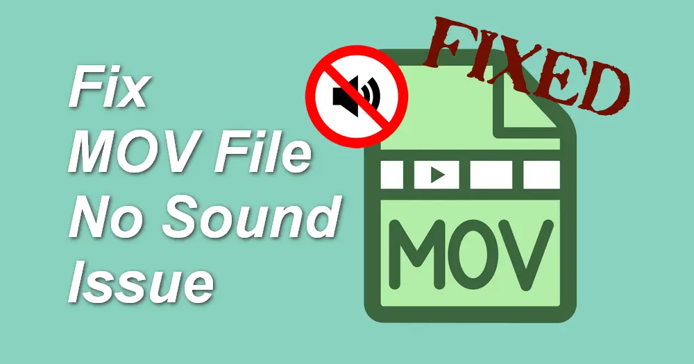 How to Fix MOV File No Sound Issue?