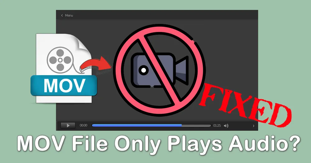 MOV File Only Plays Audio? Here Are 4 Simple Fixes!