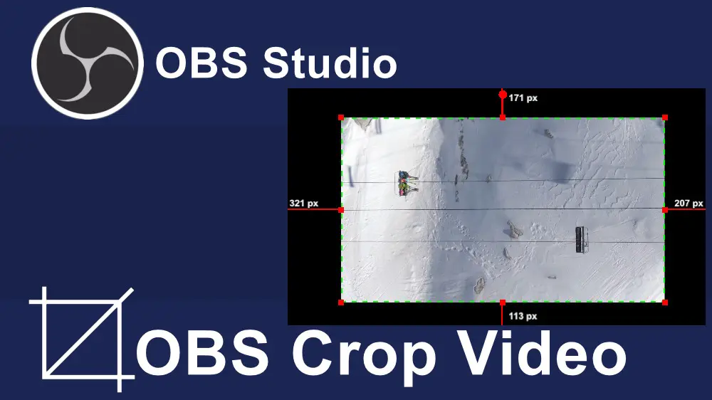 how to crop screen capture obs