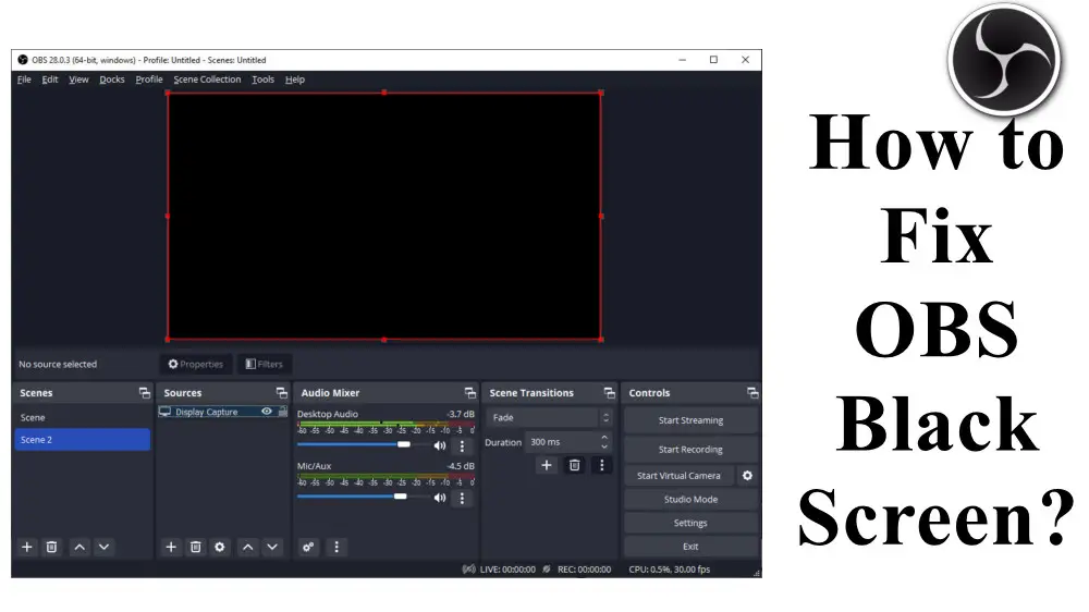 Effective Solutions to Fix OBS Recording Black Screen Issue