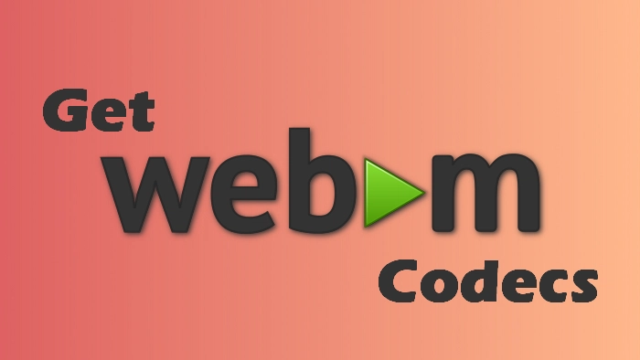 Get WebM Codecs for Playing or Editing WebM Files Smoothly