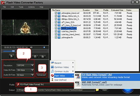 Choose an output format