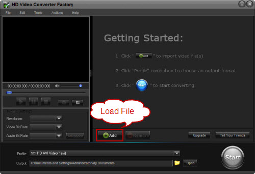 Load Video Files