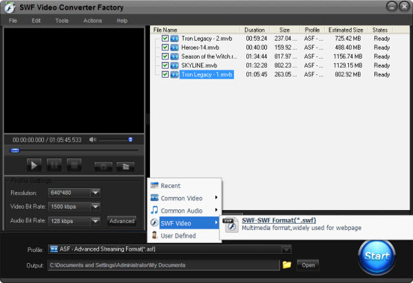 Free SWF Video Converter