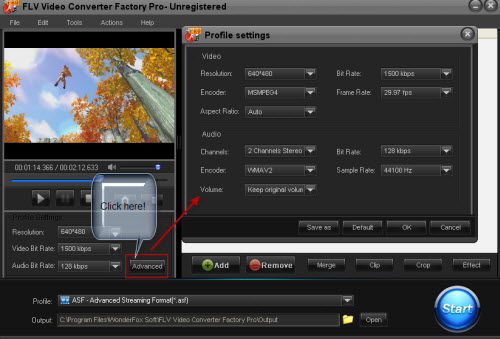 set parameters