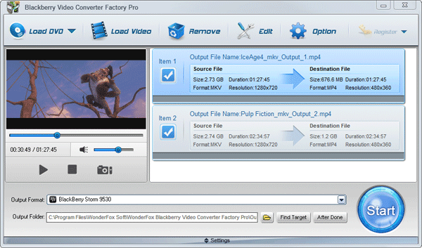 Powerful BlackBerry Video conversion program