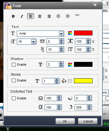 Font setting